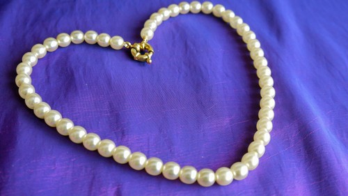 Brautschmuck perlen kette - brautschmuck, glas